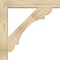 Ekena Millwork Olympic Block Rough Sawn Bracket w/ Offset Brace, Douglas Fir, 6"W x 32"D x 32"H BKT0604X32X32OLY05RDF - alternate 4
